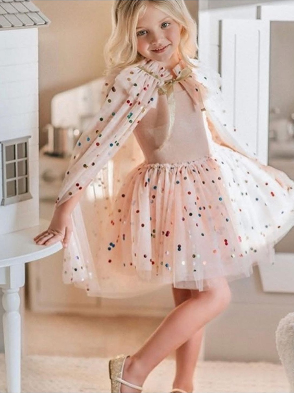 Only Little Once Confetti Tutu and Cape Set Size 8